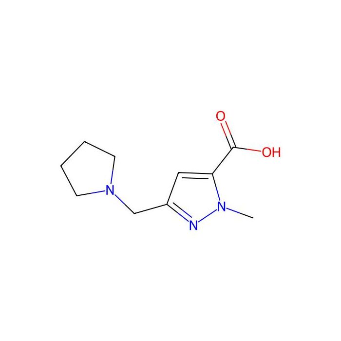 1-methyl-3-(pyrrolidin-1-ylmethyl)-1H-pyrazole-5-carboxylic acid - ≥95% CAS No(1223748-46-6) by Aladdin Scientific