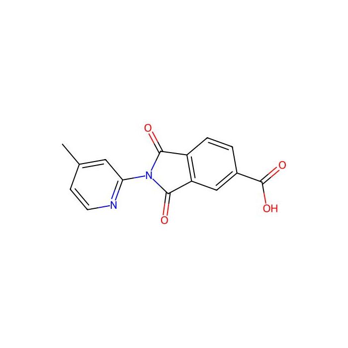 2-(4-Methylpyridin-2-yl)-1,3-dioxo-2,3-dihydro-1H-isoindole-5-carboxylic acid - ≥95% CAS No(328549-49-1) by Aladdin Scientific