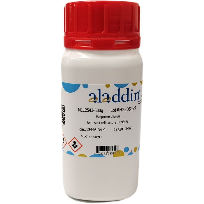 Manganese chloride - for insect cell culture CAS No(13446-34-9) by Aladdin Scientific