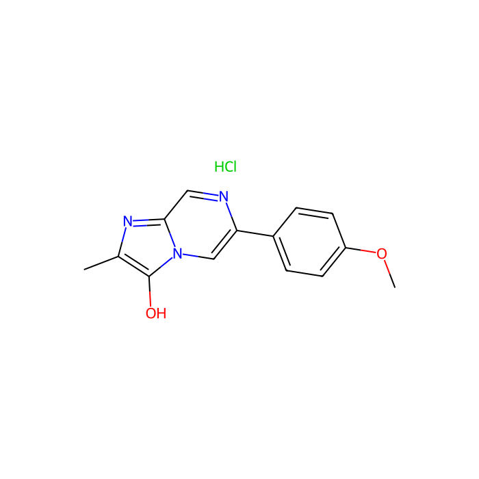 6-(4-Methoxyphenyl)-2-methyl-3,7-dihydroimidazo[1,2-a]pyrazin-3(7H)-one hydrochloride - ≥98% CAS No(128322-44-1) by Aladdin Scientific