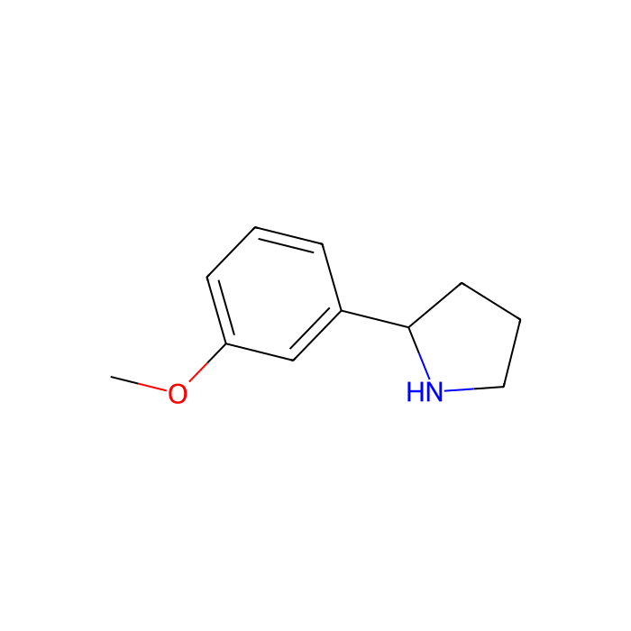2-(3-Methoxyphenyl)pyrrolidine - ≥98% CAS No(103861-77-4) by Aladdin Scientific