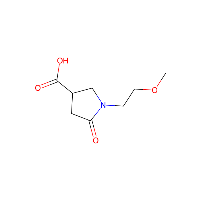 1-(2-Methoxyethyl)-5-oxopyrrolidine-3-carboxylic acid - ≥98% CAS No(407634-05-3) by Aladdin Scientific