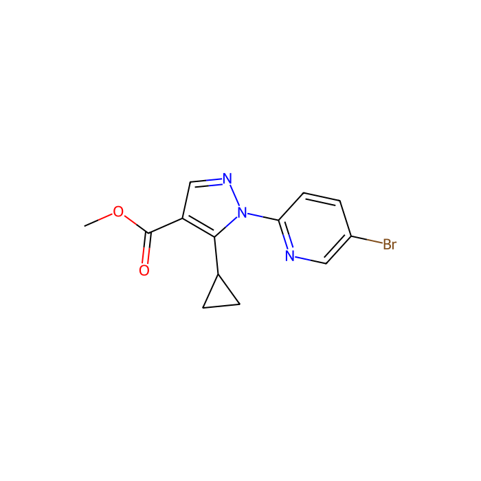 Methyl 1-(5-bromopyridin-2-yl)-5-cyclopropylpyrazole-4-carboxylate - ≥98% CAS No(1150164-26-3) by Aladdin Scientific