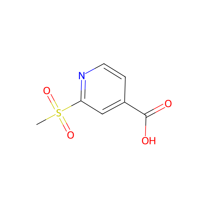 2-(Methylsulfonyl)-4-pyridinecarboxylic acid - ≥98% CAS No(1186663-27-3) by Aladdin Scientific