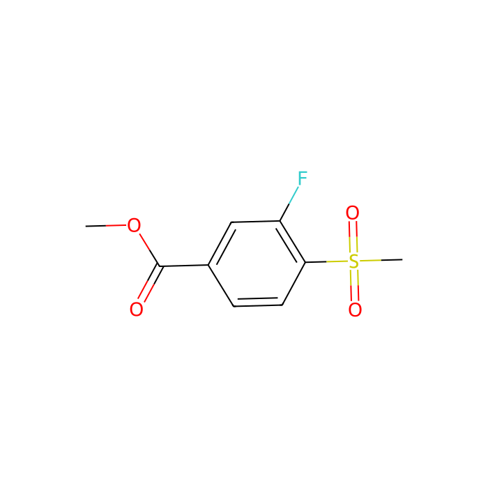 Methyl 3-fluoro-4-(methylsulfonyl)benzoate - ≥95% CAS No(1215074-49-9) by Aladdin Scientific