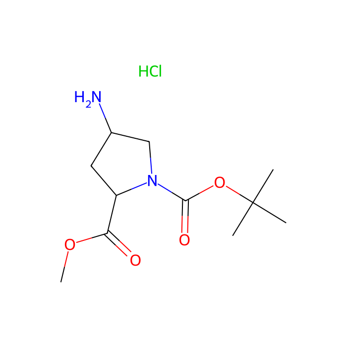 Methyl N-BOC-(2R,4R)-4-Aminopyrrolidine-2-carboxylate HCl - ≥96% CAS No(1217474-04-8) by Aladdin Scientific
