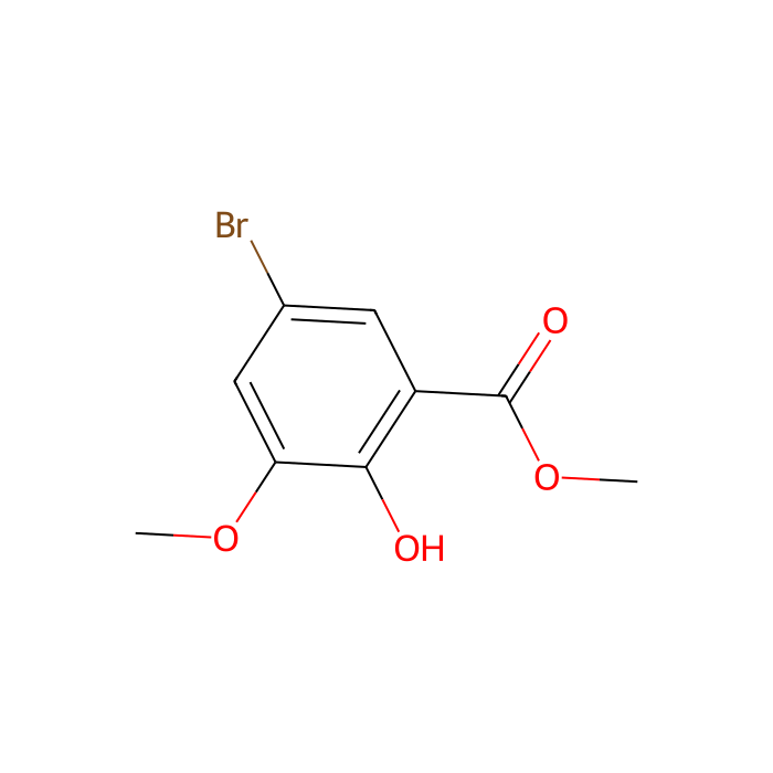 Methyl 5-bromo-2-hydroxy-3-methoxybenzoate - ≥98% CAS No(134419-43-5) by Aladdin Scientific