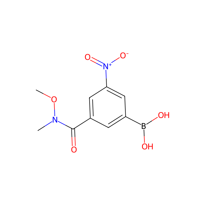 3-(Methoxy(methyl)aminocarbonyl)-5-nitrophenylboronic acid - ≥98% CAS No(871332-84-2) by Aladdin Scientific