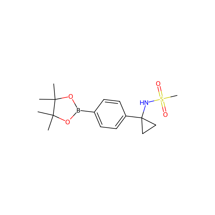 4-(1-Methysulfonylaminocyclopropyl)phenylboronic acid, pinacol ester - ≥98% CAS No(890172-55-1) by Aladdin Scientific