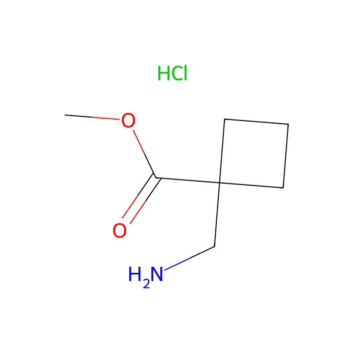 Methyl 1-(aminomethyl)cyclobutanecarboxylate hydrochloride - ≥95% CAS No(1172902-07-6) by Aladdin Scientific
