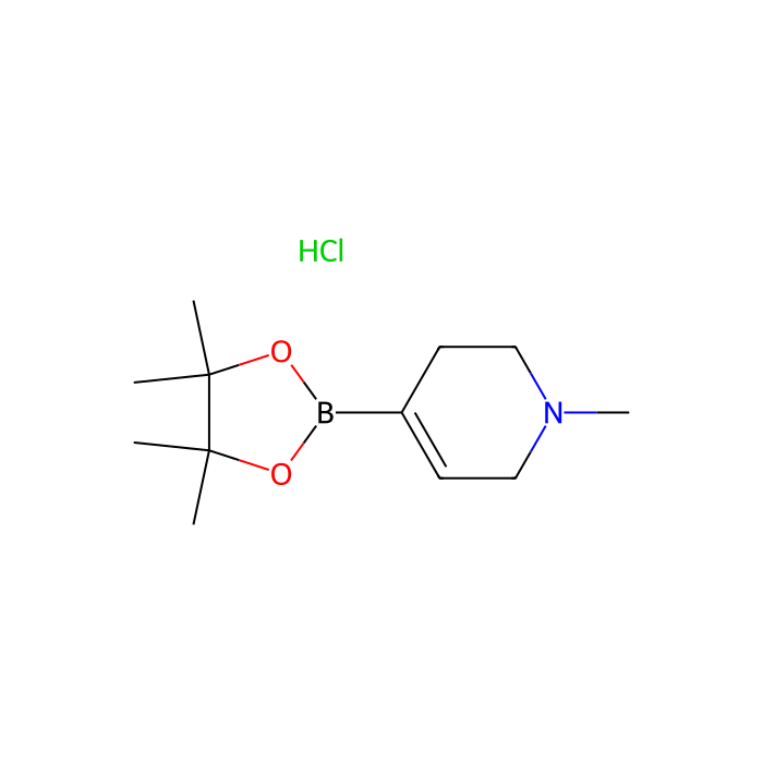 1-Methyl-4-(4,4,5,5-tetramethyl-1,3,2-dioxaborolan-2-yl)-1,2,3,6-tetrahydropyridine hydrochloride - ≥95% CAS No(1462950-92-0) by Aladdin Scientific