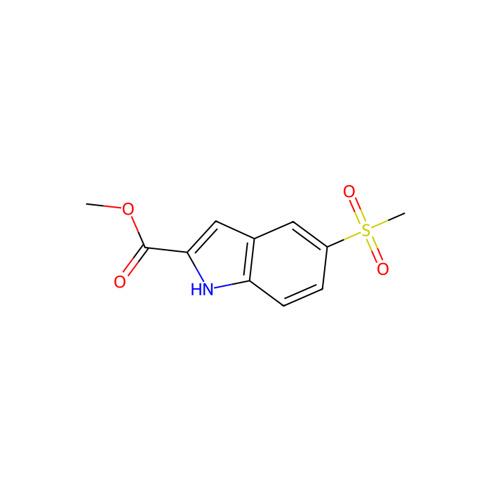 Methyl 5-(methylsulfonyl)-1H-indole-2-carboxylate - ≥98% CAS No(205873-28-5) by Aladdin Scientific