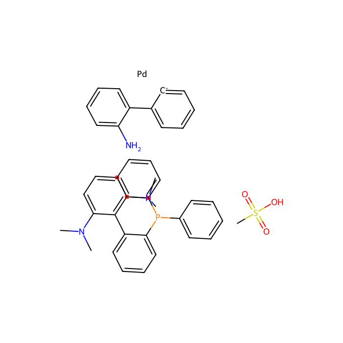 Methanesulfonato[2-diphenylphosphino-2'',6''-bis(dimethylamino)-1,1-biphenyl](2''-amino-1,1''-biphenyl-2-yl)palladium(II) - [PhCPhos Palladacycle Gen. 3] CAS No(1447963-74-7) by Aladdin Scientific