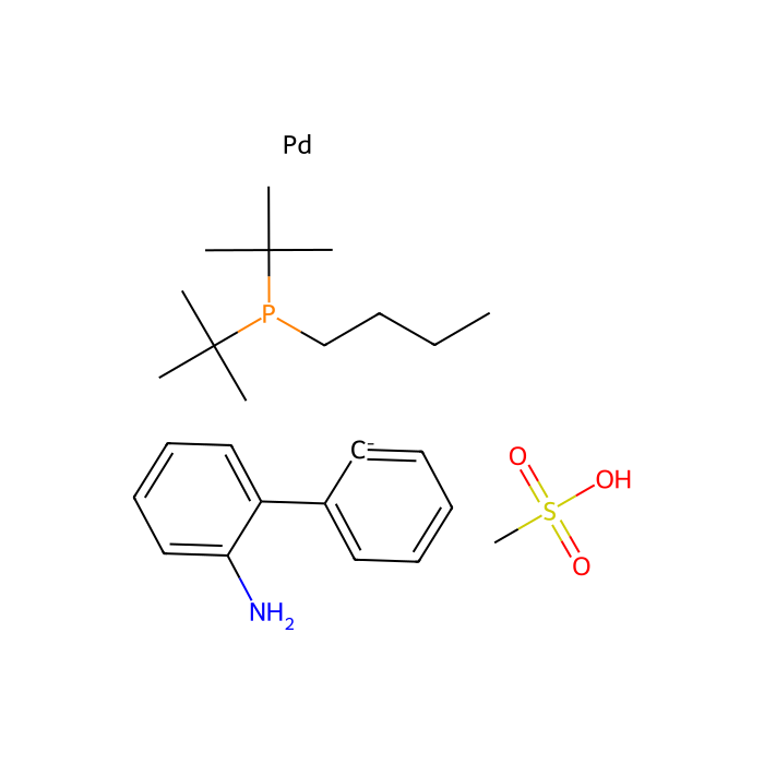 Methanesulfonato[di-t-butyl(n-butyl)phosphine](2''-amino-1,1''-biphenyl-2-yl)palladium(II) dichloromethane adduct - ≥98% CAS No(2195390-27-1) by Aladdin Scientific
