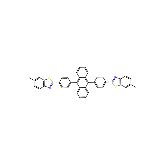 6-Methyl-2-(4-(9-(4-(6-methylbenzo[d ]thiazol-2-yl)phenyl)anthracen-10-yl)phenyl)benzo[d ]thiazole - sublimed grade, ≥99% CAS No(850018-19-8) by Aladdin Scientific