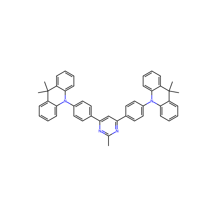 2-Methyl-4,6-bis[4-(9,9-dimethyl-9,10-dihydroacridine)phenyl]  pyrimidine - sublimed grade, ≥98% CAS No(1870041-76-1) by Aladdin Scientific