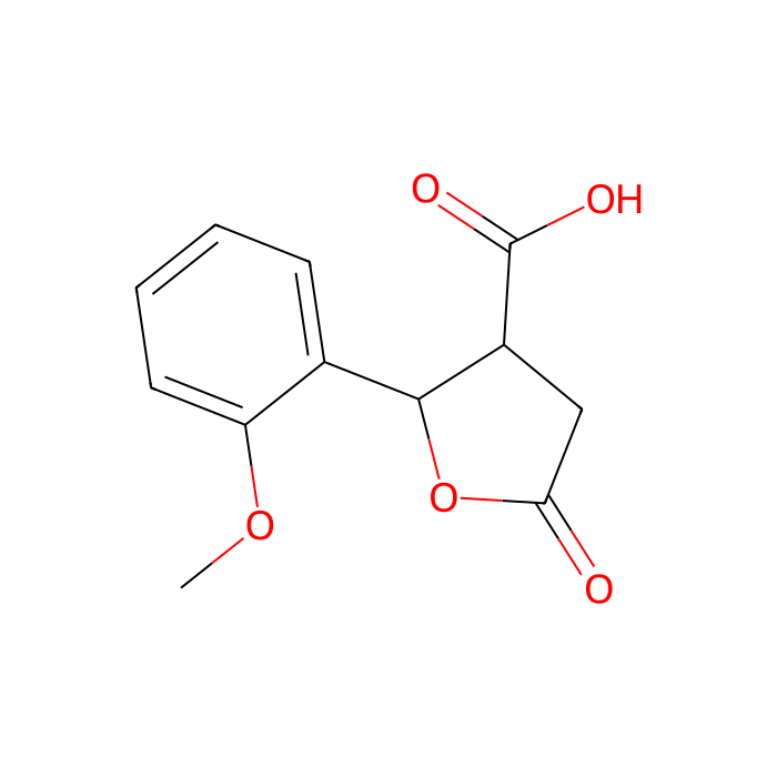 2-(2-Methoxyphenyl)-5-oxotetrahydrofuran-3-carboxylic acid - ≥97% CAS No(117621-06-4) by Aladdin Scientific