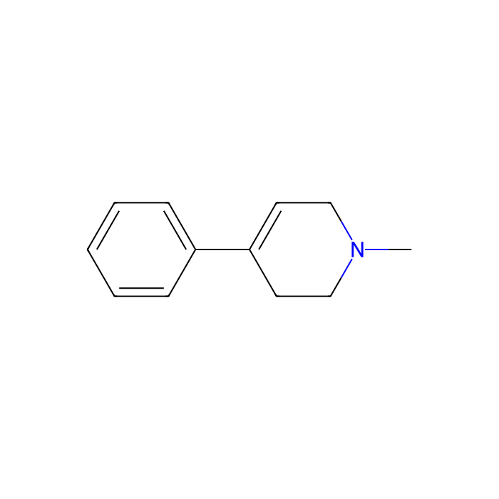 1-Methyl-4-phenyl-1,2,3,6-tetrahydropyridine, free base - ≥98% CAS No(28289-54-5) by Aladdin Scientific