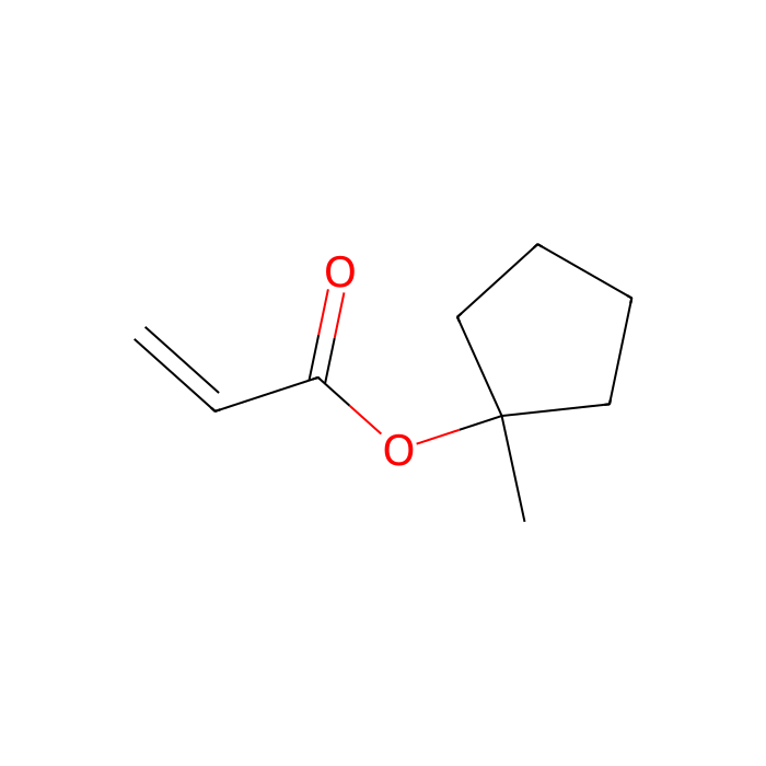 1-Methylcyclopentyl Acrylate (stabilized with MEHQ) - ≥98%(GC) CAS No(178889-49-1) by Aladdin Scientific