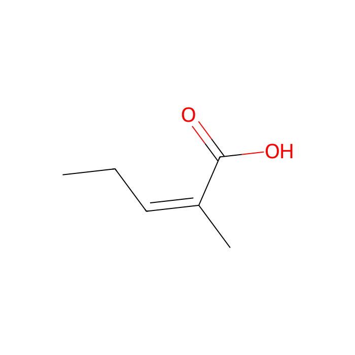 2-Methyl-2-pentenoic acid - 10mM in DMSO CAS No(16957-70-3) by Aladdin Scientific