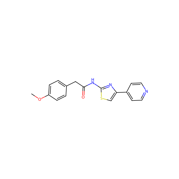 2-(4-methoxyphenyl)-N-(4-(pyridin-4-yl)thiazol-2-yl)acetamide - 10mM in DMSO CAS No(692869-38-8) by Aladdin Scientific