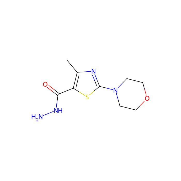 4-Methyl-2-(morpholin-4-yl)-1,3-thiazole-5-carbohydrazide - 10mM in DMSO CAS No(743444-75-9) by Aladdin Scientific