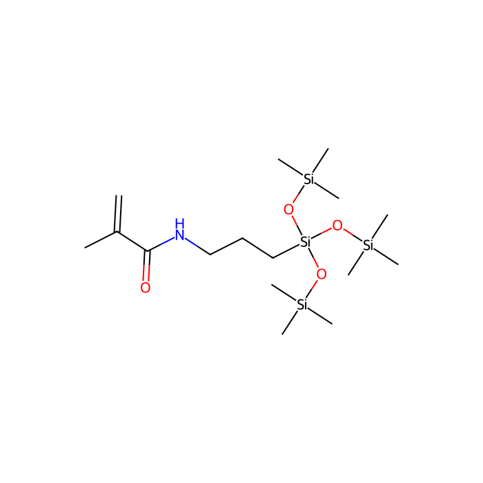 3-Methacrylamidopropyltris(trimethylsiloxy)silane - ≥95%, stabilized with 4-Methoxyphenol CAS No(115257-95-9) by Aladdin Scientific