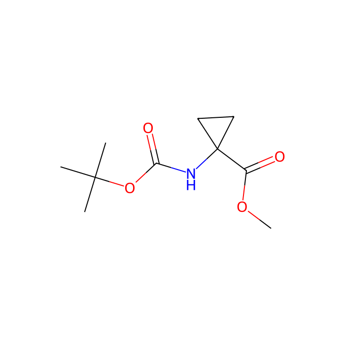 Methyl 1-((tert-butoxycarbonyl)amino)cyclopropanecarboxylate - ≥98% CAS No(66494-26-6) by Aladdin Scientific