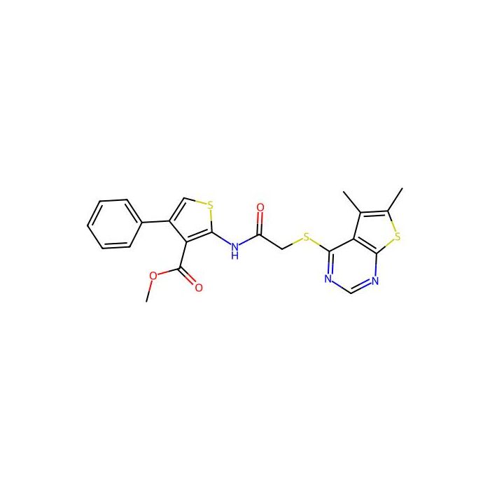 Methyl 2-[[2-(5,6-dimethylthieno[2,3-d]pyrimidin-4-yl)sulfanylacetyl]amino]-4-phenylthiophene-3-carboxylate -  CAS No(315682-60-1) by Aladdin Scientific