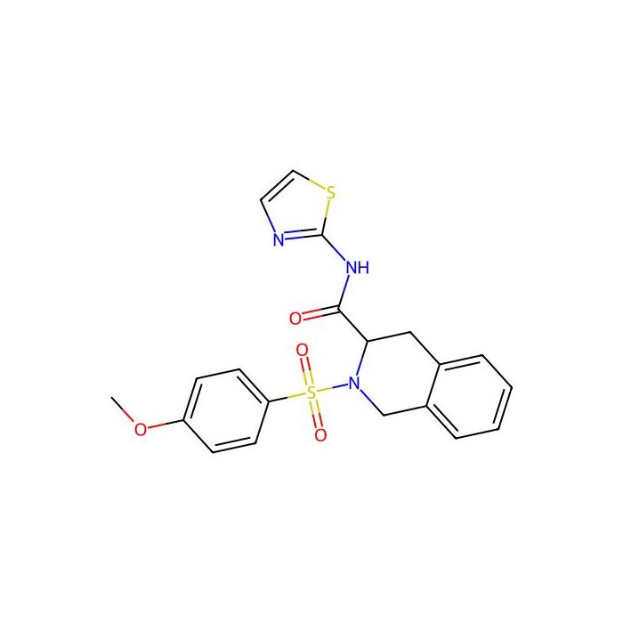 2-(4-methoxyphenyl)sulfonyl-N-(1,3-thiazol-2-yl)-3,4-dihydro-1H-isoquinoline-3-carboxamide -  CAS No(473802-66-3) by Aladdin Scientific