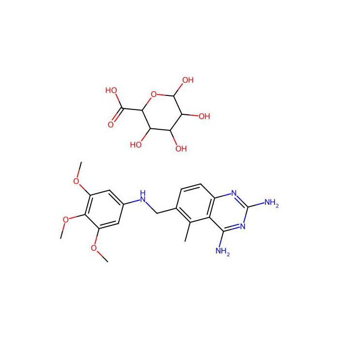 5-methyl-6-[(3,4,5-trimethoxyanilino)methyl]quinazoline-2,4-diamine;(2S,3S,4S,5R,6S)-3,4,5,6-tetrahydroxyoxane-2-carboxylic acid -  CAS No(71461574) by Aladdin Scientific
