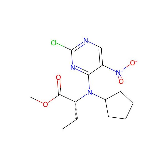 methyl (2R)-2-[(2-chloro-5-nitro-pyrimidin-4-yl)-cyclopentyl-amino]butanoate - ≥97% CAS No(755039-53-3) by Aladdin Scientific