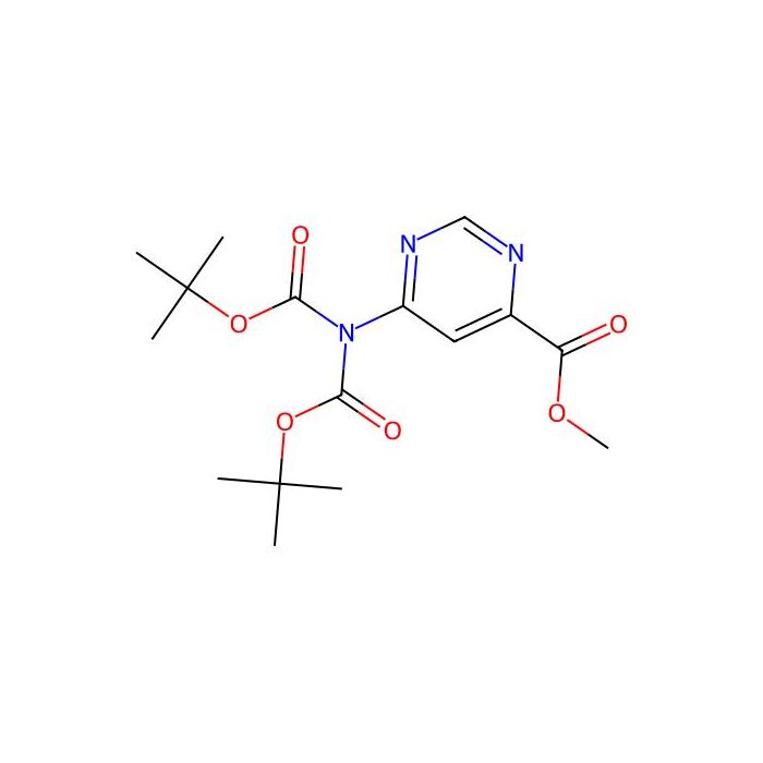 methyl 6-[bis(tert-butoxycarbonyl)amino]pyrimidine-4-carboxylate - ≥97% CAS No(2940957-80-0) by Aladdin Scientific