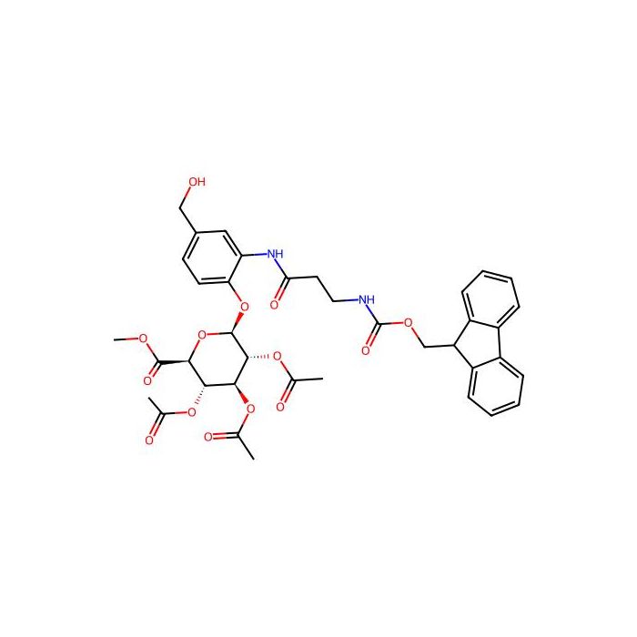 methyl (2S,3S,4S,5R,6S)-3,4,5-triacetoxy-6-[2-[3-(9H-fluoren-9-ylmethoxycarbonylamino)propanoylamino]-4-(hydroxymethyl)phenoxy]tetrahydropyran-2-carboxylate - ≥97% CAS No(894096-02-7) by Aladdin Scientific