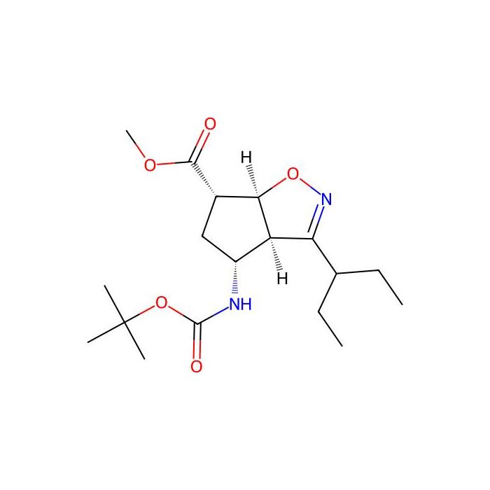 (3ar，4r，6s，6as)-methyl 4-(tert-butoxycarbonylamino)-3-(pentan-3-yl)-4，5，6，6a-tetrahydro-3ah-cyclopenta[d]isoxazole-6-carboxylate - ≥95% CAS No(229613-93-8) by Aladdin Scientific