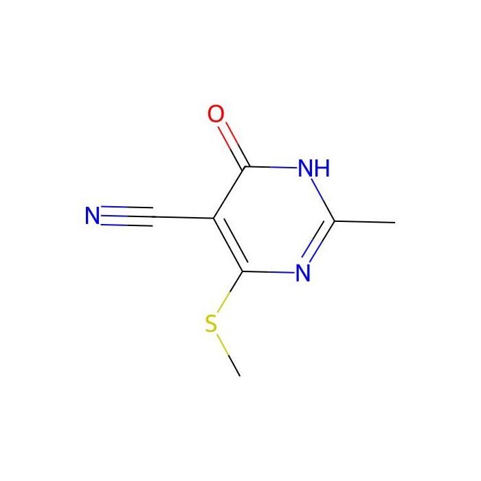 2-Methyl-4-(methylthio)-6-oxo-1，6-dihydropyrimidine-5-carbonitrile - ≥97% CAS No(15908-63-1) by Aladdin Scientific