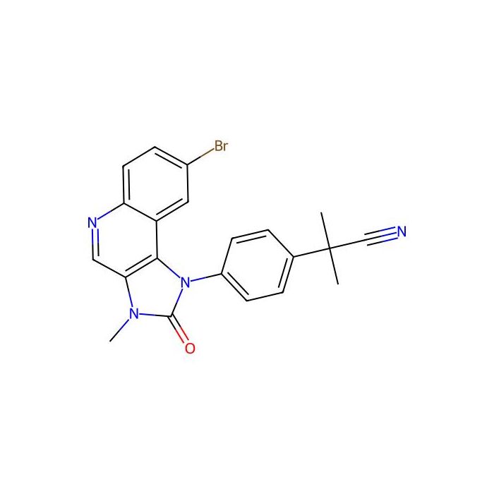 2-[4-(8-bromo-3-methyl-2-oxo-2，3-dihydro-imidazo[4，5-c]quinolin-1-yl)-phenyl]-2-methyl-propionitrile - ≥98% CAS No(915019-50-0) by Aladdin Scientific
