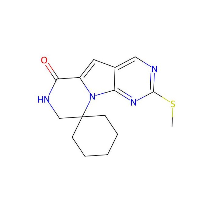 2'-(Methylthio)-7',8'-dihydro-6'H-spiro[cyclohexane-1,9'-pyrazino[1',2':1,5]pyrrolo[2,3-d]pyrimidin]-6'-one - ≥98% CAS No(2170747-00-7) by Aladdin Scientific
