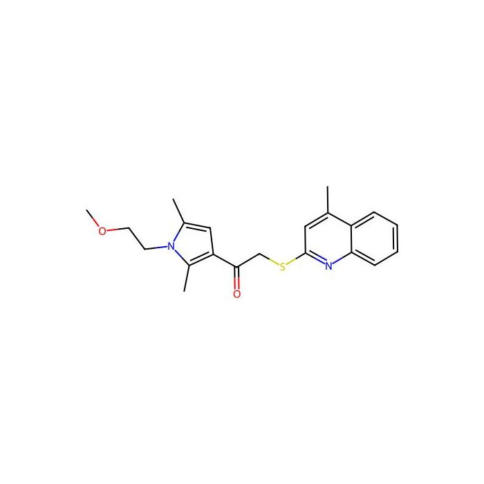 1-(1-(2-methoxyethyl)-2,5-dimethyl-1H-pyrrol-3-yl)-2-((4-methylquinolin-2-yl)thio)ethanone -  CAS No(690643-03-9) by Aladdin Scientific