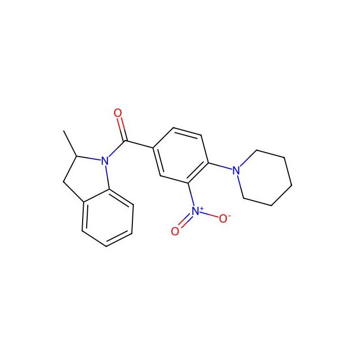 (2-Methyl-2,3-dihydroindol-1-yl)-(3-nitro-4-piperidin-1-ylphenyl)methanone -  CAS No(5220678) by Aladdin Scientific