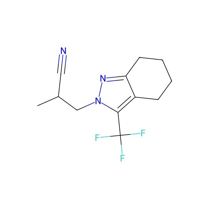 2-Methyl-3-(3-(trifluoromethyl)-4,5,6,7-tetrahydro-2H-indazol-2-yl)propanenitrile - ≥97% CAS No(937601-64-4) by Aladdin Scientific