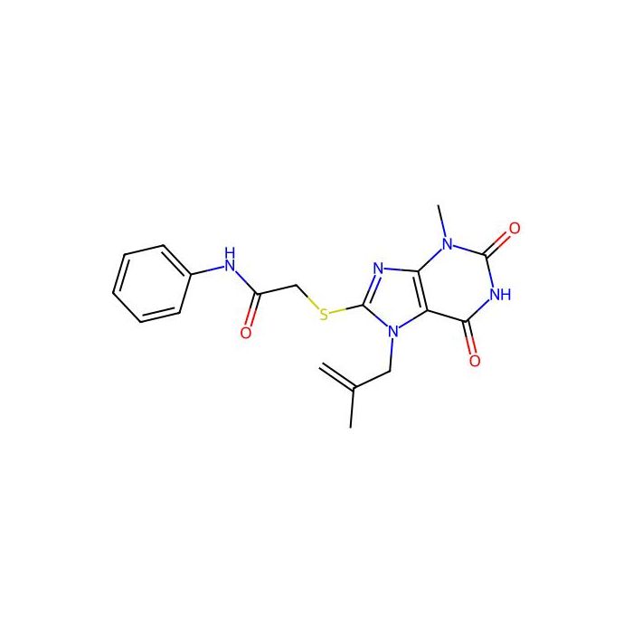 2-((3-methyl-7-(2-methylallyl)-2,6-dioxo-2,3,6,7-tetrahydro-1H-purin-8-yl)thio)-N-phenylacetamide -  CAS No(332098-94-9) by Aladdin Scientific