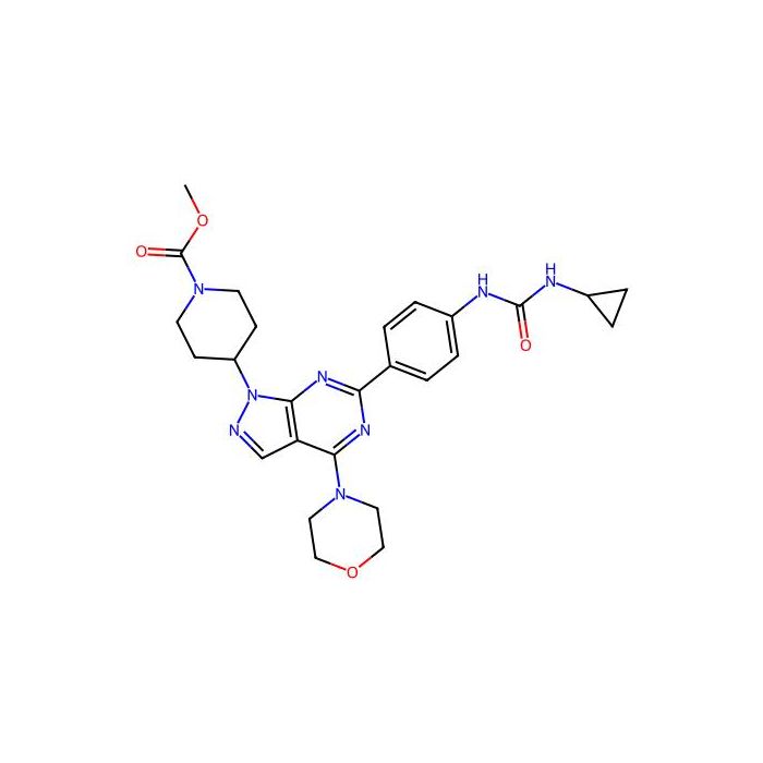 Methyl 4-[6-[4-(cyclopropylcarbamoylamino)phenyl]-4-morpholin-4-ylpyrazolo[3,4-d]pyrimidin-1-yl]piperidine-1-carboxylate -  CAS No(1062169-46-3) by Aladdin Scientific