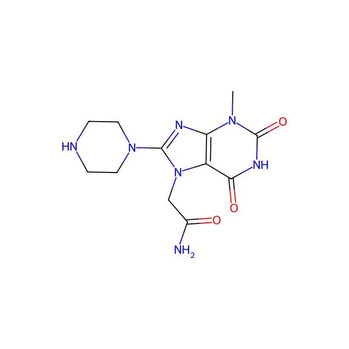 2-(3-ME-2,6-Dioxo-8-(1-piperazinyl)-1,2,3,6-tetrahydro-7H-purin-7-YL)acetamide - ≥98% CAS No(477333-71-4) by Aladdin Scientific