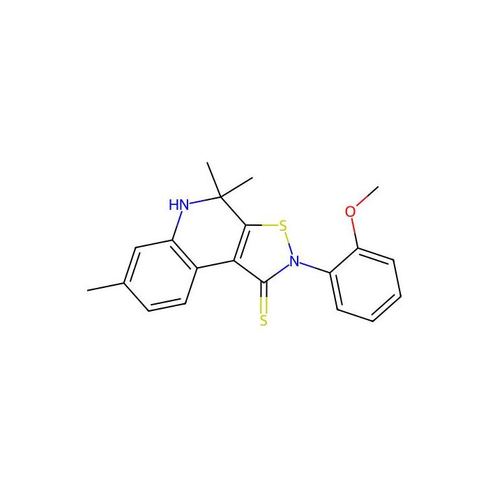 2-(2-methoxyphenyl)-4,4,7-trimethyl-4,5-dihydroisothiazolo[5,4-c]quinoline-1(2H)-thione -  CAS No(351224-56-1) by Aladdin Scientific