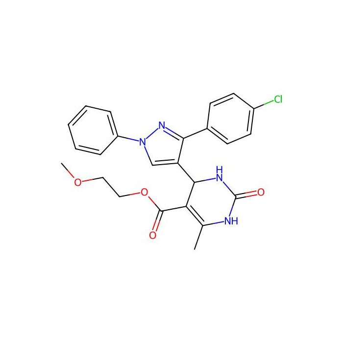 2-methoxyethyl 4-[3-(4-chlorophenyl)-1-phenylpyrazol-4-yl]-6-methyl-2-oxo-3,4-dihydro-1H-pyrimidine-5-carboxylate -  CAS No(383898-33-7) by Aladdin Scientific