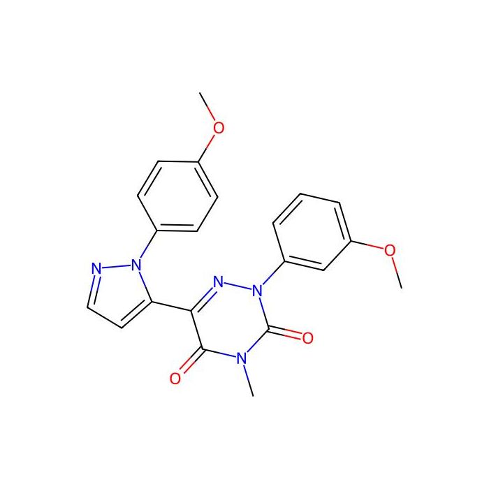 2-(3-Methoxyphenyl)-6-(1-(4-methoxyphenyl)-1H-pyrazol-5-yl)-4-methyl-1,2,4-triazine-3,5(2H,4H)-dione -  CAS No(321538-31-2) by Aladdin Scientific