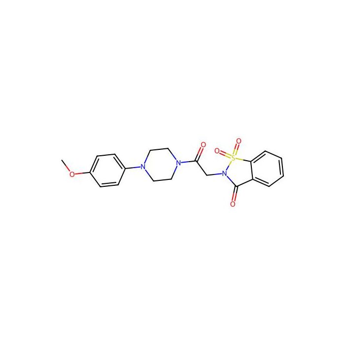 2-{2-[4-(4-methoxyphenyl)-1-piperazinyl]-2-oxoethyl}-1,2-benzisothiazol-3(2H)-one 1,1-dioxide -  CAS No(578737-26-5) by Aladdin Scientific