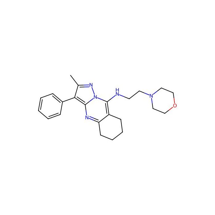 2-methyl-N-(2-morpholinoethyl)-3-phenyl-5,6,7,8-tetrahydropyrazolo[5,1-b]quinazolin-9-amine - ≥98% CAS No(896814-28-1) by Aladdin Scientific