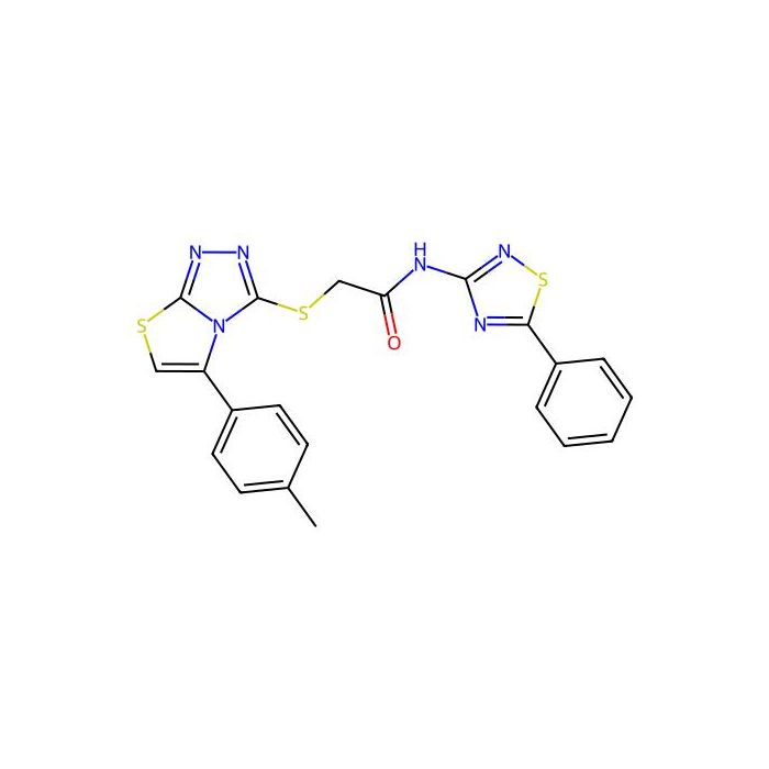 2-{[5-(4-methylphenyl)[1,3]thiazolo[2,3-c][1,2,4]triazol-3-yl]thio}-N-(5-phenyl-1,2,4-thiadiazol-3-yl)acetamide -  CAS No(690645-18-2) by Aladdin Scientific
